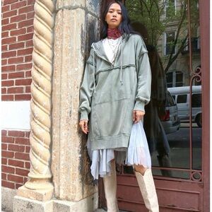 We the Free Sunnyside Pullover Hoodie Dress Free People blue Small S M L